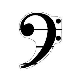 Магнитная карточка Басовый ключ Фа