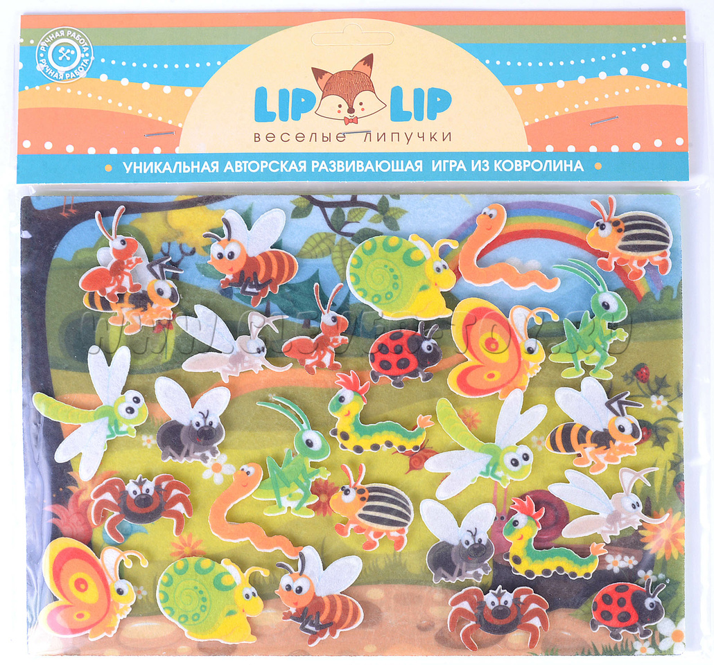 Насекомые с игровым полем (фетр) LIP1133 в Екатеринбурге|CLEVER-TOY.RU