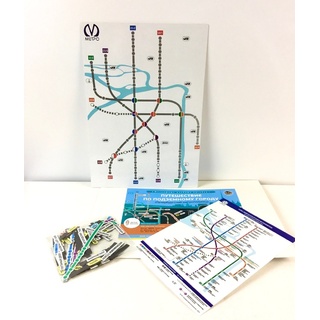 Магнитное учебное пособие "Путешествие по подземному городу" (Московский метрополитен)