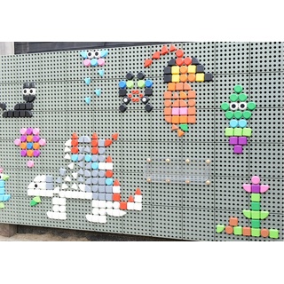 STEM Геометрические колышки, 256 шт (8 цв) набор №2