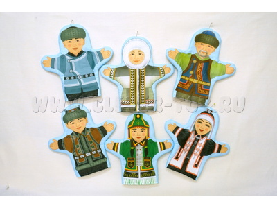 Набор рукавичек "Семья якутская" 6 штук