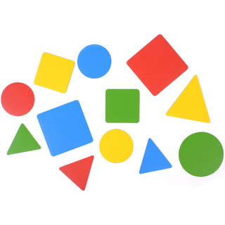 Набор магнитных карточек "Геометрические фигуры: изучаем форму, цвет, размер" (120 карточек)