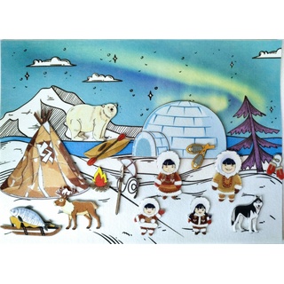 Дидактический набор из фетра "Жизнь народов Севера"