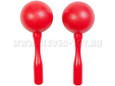 Маракасы пластиковые красные