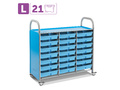 Мобильный стеллаж L с 21 контейнером